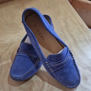 M. Gemi Women's Azure Suede Loafers